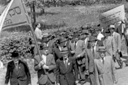 לנדסברג, גרמניה, 16 במאי 1945, תהלוכה לכבוד הקמת מדינת ישראל